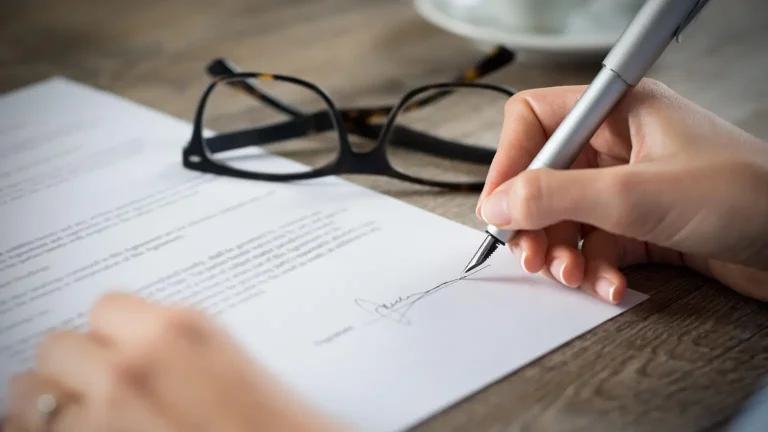 Handschriftliche Unterschrift