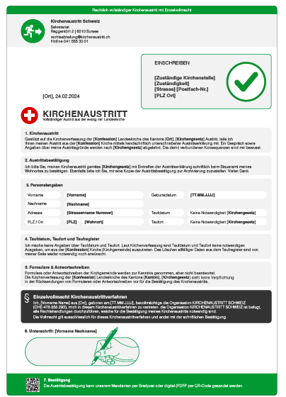 Kirchenaustritt Formular-Produkt-Bild-Original-Schweiz