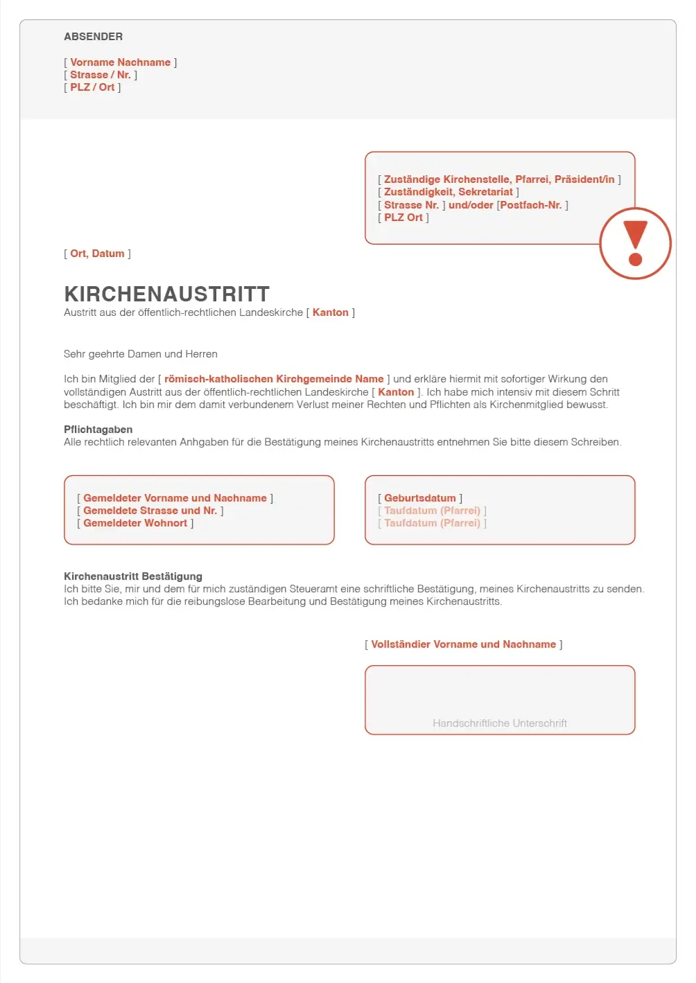 Kirchenaustritt Gratis-Musterbrief-Vorlage-Neutral