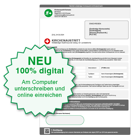 kirchenaustrit_schweiz_digital_online_einreichen